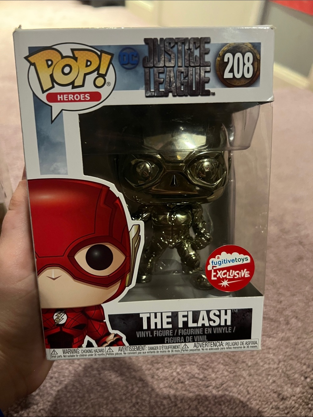 Funko Chrome The Flash Pop! Heroes Justice League #208